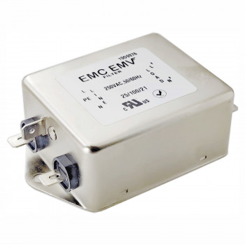 Akyga EN2060-6-F jednofazni EMC mrežni filtar 6 A, 120–250 V AC, 50/60 Hz, 6,3 mm priključci