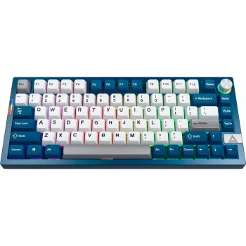 Montech MK PRO 75 Keyboard, DE layout, Gateron G Pro 3.0 Brown, blue/white