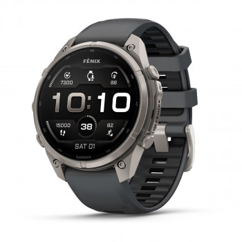 Garmin Fenix 9 Pro pametni sat, 47 mm, titansko kućište, grafit/crna silikonska narukvica