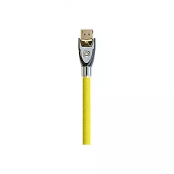 Good Connections PYTHON GC-M0075 DisplayPort 1.2 priključni kabel, 4K2K / UHD, pozlaćeni, OFC, najlonski pleter, žuti, 1 m