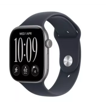 Apple Watch Series 12 pametni sat, GPS, 42 mm, kućište od aluminija u boji Space Grey, Sportska narukvica u boji Marine Blue, S/M