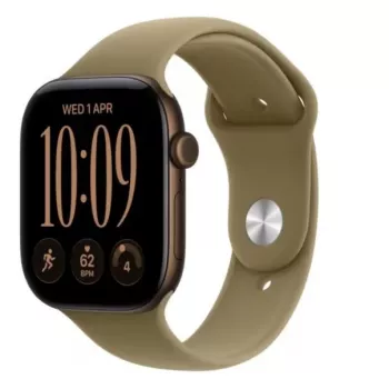 Apple Watch Series 12 smartwatch, GPS, 42 mm, Dark Bronze aluminium case, Olive Sport Band, M/L