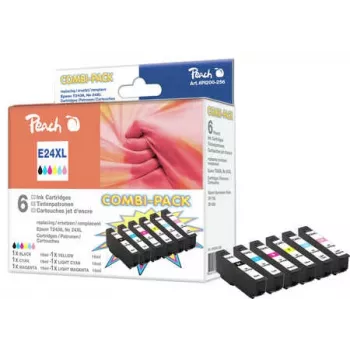 Peach PI200-256 štedni paket tinte za Epson 24XL (T243) (6 kom.), XL kapacitet