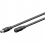 Goobay 71399 DC produžni kabel, 3 m, crni, s DC utikačima 5,5 x 2,1 mm