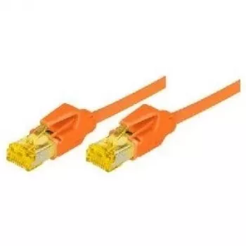 Tecline Cat 6A S/FTP (S-STP) patch kabel, RJ-45 na RJ-45, 0,5 m, narančasti