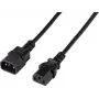 Renkforce Deluxe produžni kabel za napajanje, utikač C13 na utičnicu C14, 3 m, crni