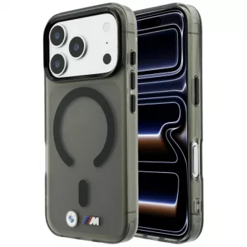 BMW M IML Frosted Metal Logo & Trims MagSafe maskica za pametni telefon za iPhone 18 Pro Max / 17 Pro Max, crna