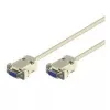 Goobay 50547 D-SUB spojni kabel, RS-232 utičnica (9-pinska) na RS-232 utičnicu (9-pinska), 2 m, sivi