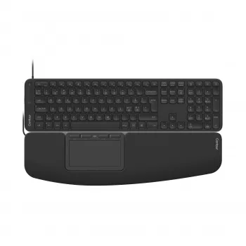 Contour Design CDTP2050BALPN2050 žična stolna tipkovnica, pune veličine (100 %), USB, škarasti prekidači, QWERTY, crna
