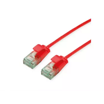 Roline UTP Cat6A Slim patch kabel 21.45.3412, 0,5 m, crveni