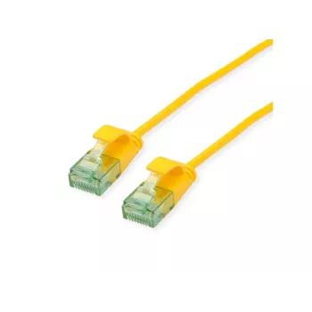 Roline UTP Cat6A Slim patch kabel 21.45.3422, 0,5 m, žuti