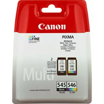 Canon PG-545 / CL-546 tintne patrone multipak 8287B006, crna + u boji (cijan, magenta, žuta) (2 komada)
