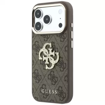 Guess 4G & Big Strass Logo futrola za pametni telefon za iPhone 18 Pro / 17 Pro, smeđa