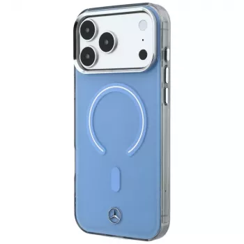 Mercedes Double Layer Iconic Logo MagSafe futrola za pametni telefon za iPhone 18 Pro Max / 17 Pro Max, plava