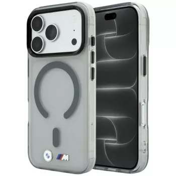 BMW BMW001281 M IML Frosted Metal Logo & Trims MagSafe futrola za iPhone 18 Pro / 17 Pro, antracit