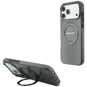 Mercedes AMG00127 AMG IML Double Layer Urban Line MagSafe futrola sa stalkom za prsten za iPhone 18 Pro Max / 17 Pro Max, siva