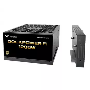 Thermaltake Dockpower FI 1200W napajanje za računalo, 80 PLUS Gold, ATX 3.1, crno