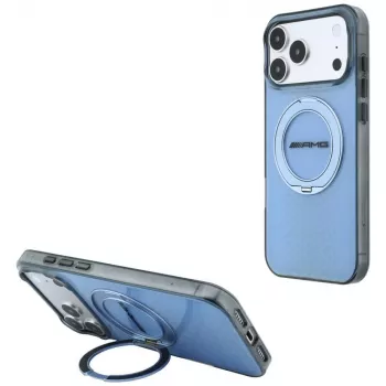 Mercedes AMG IML Double Layer Urban Line MagSafe maska s prstenastim stalkom za iPhone 18 Pro Max / 17 Pro Max, plava