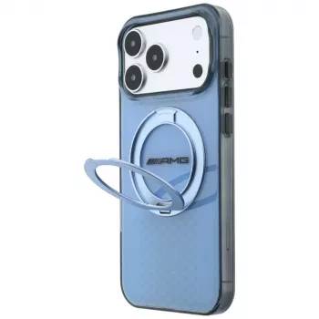 Mercedes AMG IML Double Layer Urban Line MagSafe maska s prstenastim stalkom za iPhone 18 Pro Max / 17 Pro Max, plava