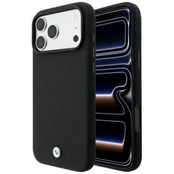 BMW Kevlar Metal Logo MagSafe maska za iPhone 18 Pro Max / 17 Pro Max, crna