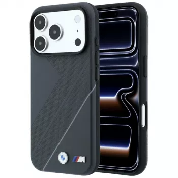 BMW M Tire Track sa Silver Line MagSafe futrola za iPhone 18 Pro / 17 Pro, antracit