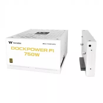 Thermaltake Dockpower FI 750W napajanje za PC, 80 PLUS Gold, modularno, bijelo