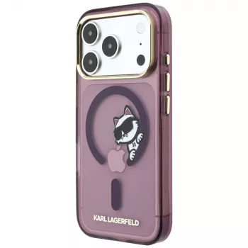 Karl Lagerfeld Peekaboo Logo maska s MagSafe za iPhone 18 Pro Max / 17 Pro Max, bordo