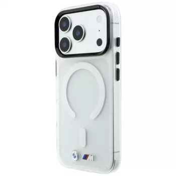 BMW M IML Frosted Metal Logo & Trims maska s MagSafe za iPhone 18 Pro / 17 Pro, prozirna