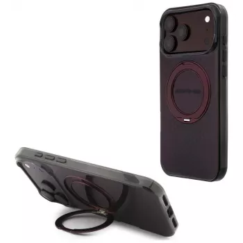 Mercedes AMG IML Double Layer Urban Line maskica s prstenastim stalkom, MagSafe, za iPhone 18 Pro Max / 17 Pro Max, bordo