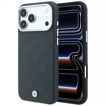 BMW Sign Deboss Quilted Metal Logo MagSafe maska za iPhone 18 Pro Max / 17 Pro Max, antracit