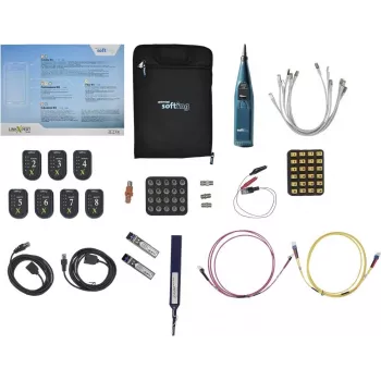 Softing IT Psiber CableMaster PROF_ACC_KIT profesionalni set pribora, set kabela/adaptera, mreža, telefon, 0,5 m, duplex