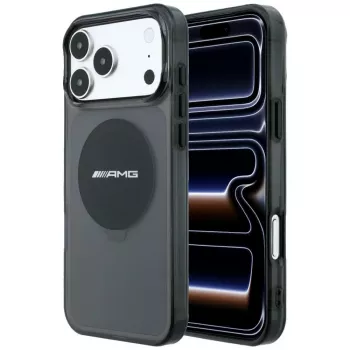 Mercedes AMG00131 futrola za iPhone 18 Pro Max / 17 Pro Max, IML Transparent Bicolor Block, MagSafe, crna