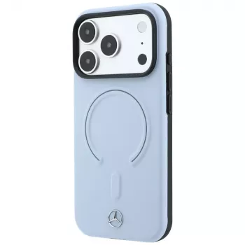 Mercedes Mer008840 Leather 3D MagSafe futrola za iPhone 18 Pro / 17 Pro, plava