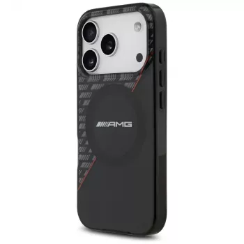 Mercedes AMG00122 AMG IML Double Layer Rhombs MagSafe futrola za iPhone 18 Pro / 17 Pro, crno-crvena