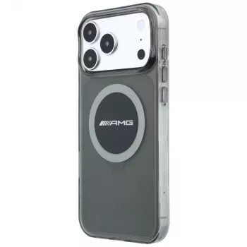 Mercedes AMG00120 AMG IML Transparent Bicolor Block MagSafe futrola za iPhone 18 Pro Max / 17 Pro Max, crno-siva