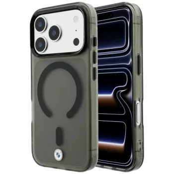 BMW Sign Frosted IML & Metal Logo MagSafe futrola za iPhone 18 Pro Max / 17 Pro Max, siva