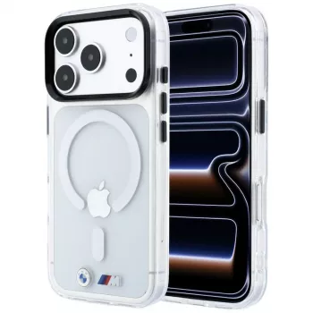 BMW M IML Glossy Metal Logo & Trims MagSafe futrola za iPhone 18 Pro Max / 17 Pro Max, prozirna