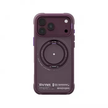 Skinarma Atlas futrola s MagSafe i rotirajućim stalkom za iPhone 18 Pro Max / 17 Pro Max, bordo