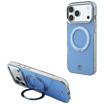Mercedes MagSafe futrola s prstenastim stalkom i Iconic Logo za iPhone 18 Pro Max / 17 Pro Max, plava