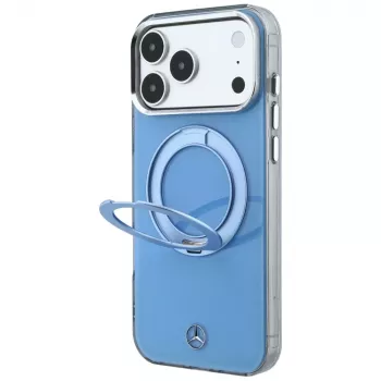 Mercedes MagSafe futrola s prstenastim stalkom i Iconic Logo za iPhone 18 Pro Max / 17 Pro Max, plava