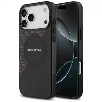 Mercedes AMG00123 AMG IML Double Layer Rhombs MagSafe futrola za iPhone 18 Pro Max / 17 Pro Max, crno-crvena