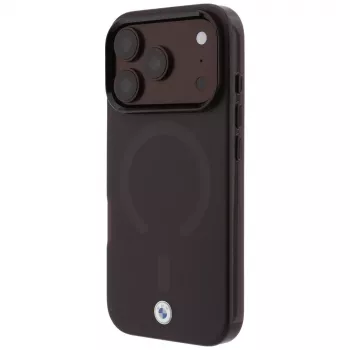 BMW BMW001312 Sign Frosted IML & Metal Logo MagSafe futrola za iPhone 18 Pro / 17 Pro, bordo