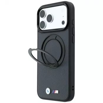 BMW BMW001324 Kevlar Ring Stand 360 MagSafe futrola za iPhone 18 Pro Max / 17 Pro Max, antracit