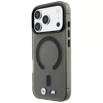 BMW BMW001309 M IML Frosted Metal Logo & Trims MagSafe futrola za iPhone 18 Pro / 17 Pro, crna