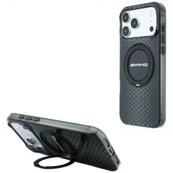 Mercedes AMG00126 AMG IML Double Layer Urban Line with Ring Stand MagSafe futrola za iPhone 18 Pro / 17 Pro, crna