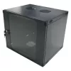 LogiLink W12F64B zidni razvodnik 48,30 cm (19″), jednodijelni, 12U, crno-sivi (RAL7021), 1,2 mm čelik, nesastavljen