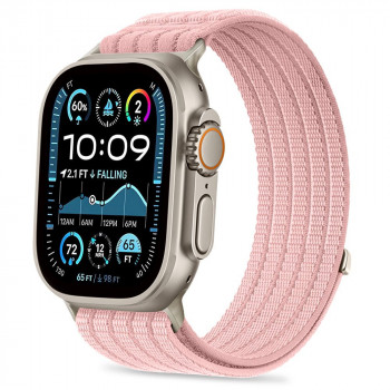 Tech-Protect Nylon Sport narukvica za Apple Watch 44/45/46/49 mm, svijetloružičasta