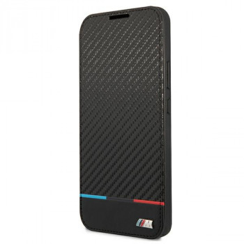 BMW BMBKS22MPUCARTCBK Bookcase futrola za Samsung Galaxy S22+, M Collection Triangles, crna