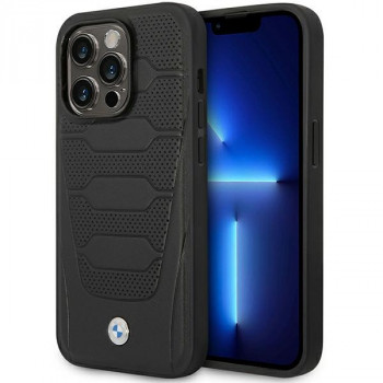 BMW BMHMP14X22RPSK Leather Seats Pattern MagSafe futrola za Apple iPhone 14 Pro Max 6,7″, crna
