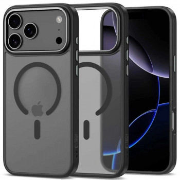 Tech-Protect MagEdge MagSafe futrola za Apple iPhone 17 Pro, mat crna/tamno metalno siva